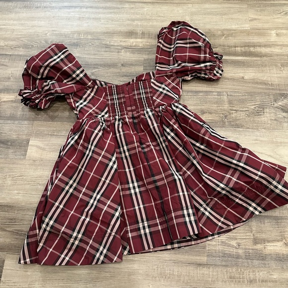 Maeve by Anthropologie Plaid Puff-Sleeve Mini Dress – Size M (NWT) - Picture 3 of 11